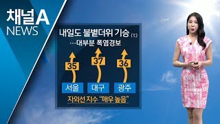 [날씨]뙤약볕 속 폭염 계속…밤사이 전국 곳곳 열대야