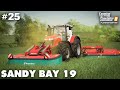 Sandy Bay #25 Trying The Kverneland DLC Mowers & Baler, Farming Simulator 19 Timelapse, Seasons