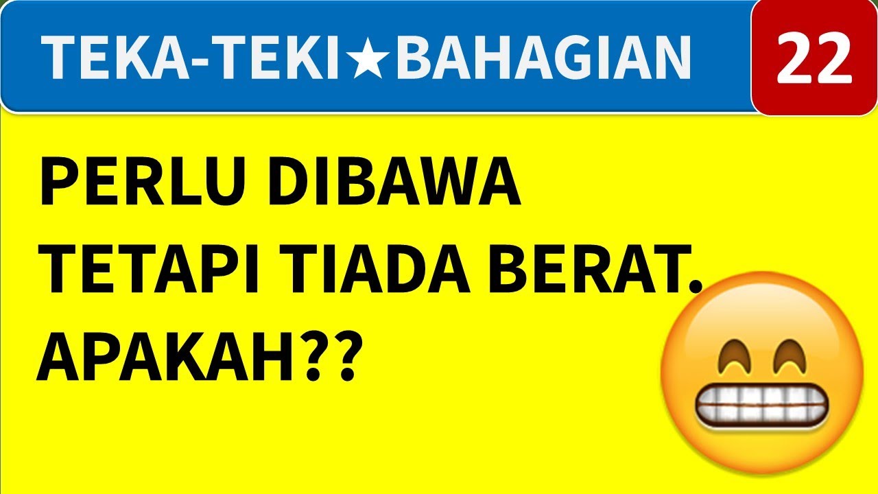 TEKA TEKI LUCU LAWAK RAKYAT MALAYSIA PART 22 ★ GEMBIRA EDUTV - YouTube