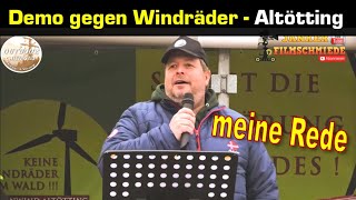 Demo Altötting gegen Windräder im Wald 02.11.24