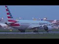 【4k】成田空港 さくらの山公園 夕方の離着陸する飛行機 ８連発