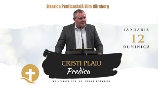 [ LIVE ] Elim Nürnberg | 12.01.2025 | Duminica Seara | Predica Diacon Cristi Plaiu