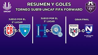 RESUMEN | COSTA RICA 3-1 GUATEMALA / HONDURAS 0-2 EL SALVADOR / PANAMA 3-0 NICARAGUA - SUB19F UNCAF