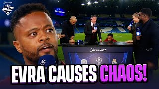 Patrice Evra GATECRASHES our UCL broadcast and causes CHAOS! 😅 | CBS Sports Gola