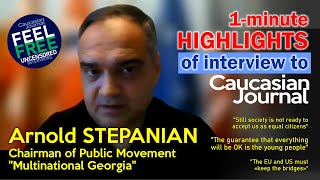 Selected highlights from the interview with Arnold STEPANIAN - the link to the full video is below ↓