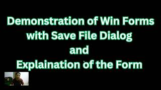 Save File Dialog - C# Windows Forms Controls