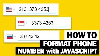 Auto Format Phone Number with SINGLE JavaScript sentence | Cleave.js Tutorial 2019