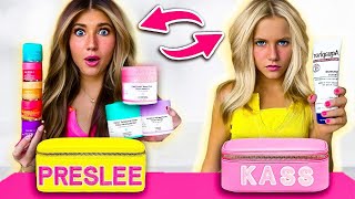 i SWAPPED makeup bags with my 10yr old SiSTER! *sephora kid!*