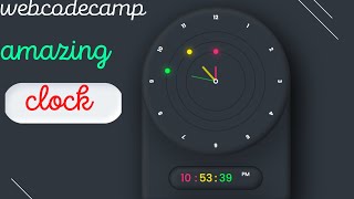 Amazing Working Analog and Digital Clock Design using Html CSS & Javascript