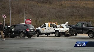 Airbags deployed after two vehicle crash in Pittsburgh's Summer Hill neighborhood