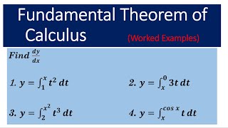 Fundamental Theorem of Calculus Parts 1&2