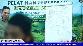 LIVE !!! DISKUSI PERTANIAN BERSAMA BAYU DININGRAT ANGKATAN 25 TELOMOYO #bayusehatmandiri