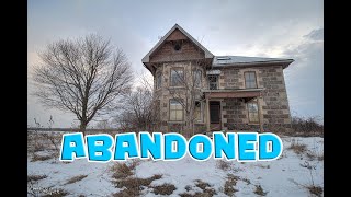 Exploring Beautiful Abandoned Country Stone House in Ontario Canada