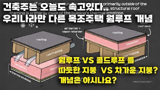 목조주택 웜루프,콜드루프 개념을 모르니.. 설명도 가지각색.. 목조주택의 모든걸 쉽게 설명합니다.