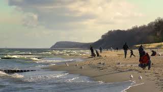 Insel Usedom, Ostsee, Strand von Kölpinsee, 19. Februar 2023