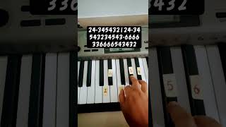 🎹Baharla ha madhumas nava song Piano tutorial 🎶#youtubeshorts #pianotutorial #viral #music #shorts