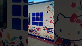 Hello Kitty🎀HARUKA. Design1: Butterfly🦋 OSAKA-KYOTO大阪-京都#jr#train#hellokitty#japaneseanime