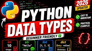 ๐จโ๐ป Data Types in Python Explained for Beginners ๐
