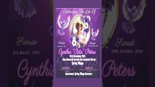 Cynthia 'Rita' Peters | Funeral Announcement