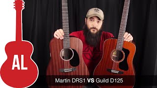 Martin DRS1 vs Guild D-125 Guitar Comparison