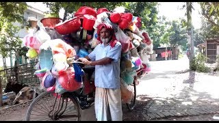 Bangladeshi Village Ferryman variety of plastic items || Village Life