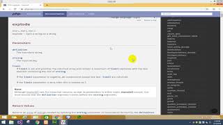 php explode and end using