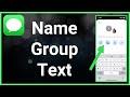 How To Name A Group Text On iPhone