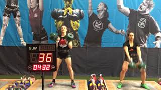 Andrea Lavoie 2x24kg Long Cycle 54 reps 2018 WAKSC Cali Open