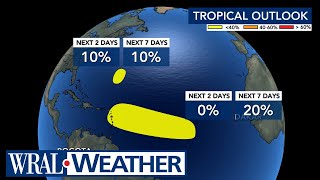 Tropical Outlook: New system in Atlantic has small chance of developing in next 7 days