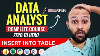Data Analyst Tutorial #17 SQL INSERT Command Explained | Add Data into Tables Easily #dataanalyst