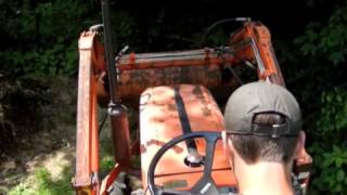 Kubota B7200D Flipping Compost