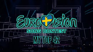 MY TOP 42: Eurovision 2016 (2023 Rerank)