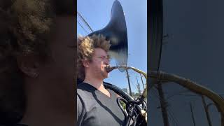 INSAINE!!!! TUBA!!! OCTAVES!!! Devon Taylor TUBARED Sousaphone