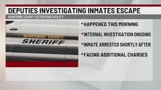 Internal investigation underway at Buncombe Co. Detention Facility