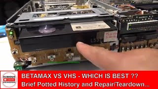 DuB-EnG: BETAMAX Video Recorder Repair and a short HISTORY of the VHS VIDEOTAPE FORMAT WARS of 1980s