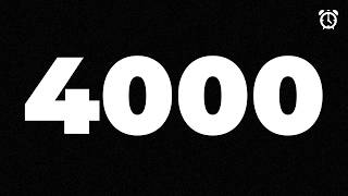 4000 Seconds Timer (01:06:40) | 66 Minute 40 Second Countdown | Clean 1080p 60FPS | HOW TO