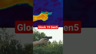 Glock 19 Gen5 through thermal camera #shorts #shortsvideo #shortsfeed