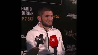 Khabib only wants to talk about his father ||Whatsapp Status 🔥🔥