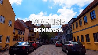 Odense, Denmark - Birthplace of HC Andersen - Driving Tour 4K