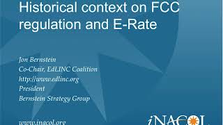 E Rate 101: Basics for Education Advocates July 2013