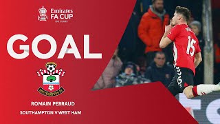 GOAL | Romain Perraud | Southampton v West Ham | Fifth Round | Emirates FA Cup 2021-22