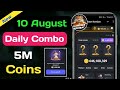 Hamster Kombat Daily Combo 10 August || 9th to 10 August || Hamster Daily Combo Today | Daily Combo🔥