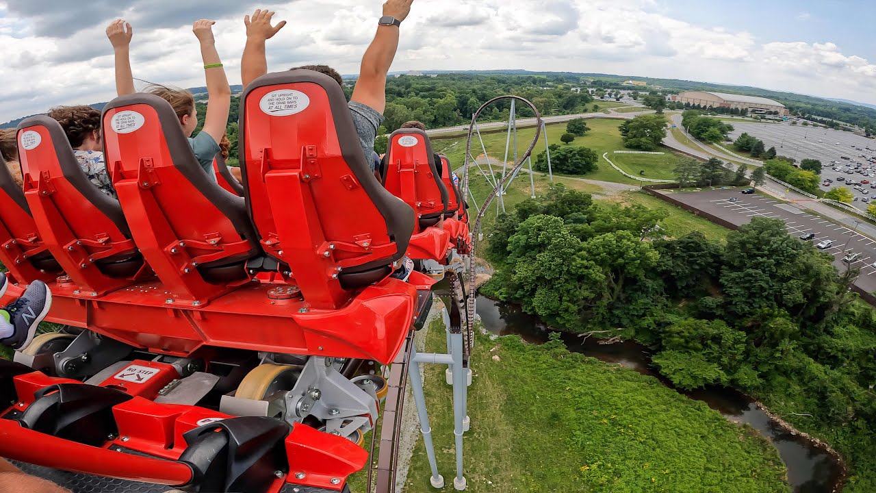 Candymonium POV Hersheypark Roller Coaster [5K HIGHEST QUALITY] - YouTube