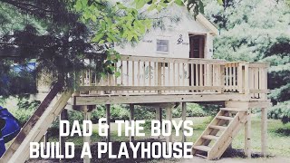 Dad & the boys build an Epic Playhouse (Part 1 of 2)