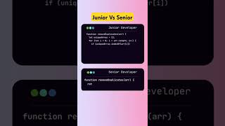 Junior Vs Senior Developer #programming #html #javascript #webdevelopment #html5 #webdesign #css3