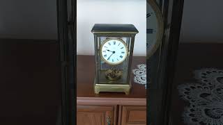 Phillip Hauck 4-glass cased 400 day clock  anniversary clock torsion clock