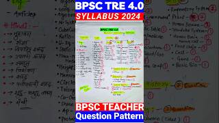 BPSC TRE 6-8 Syllabus || BPSC TRE 6-8 Math Science 🧪 Syllabus #shorts #syllabus