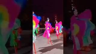 walking on stilts! 木高跷, 踩高跷  #shorts #stilts #funny