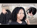 Realistic Kinky Curly VPart Wig Install + Upgraded VPart | Looks Like Natural Hair Ft. ISee Hair