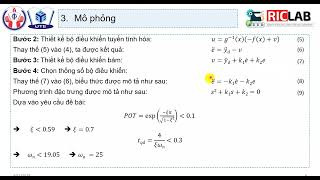 Thiết kế bộ điều khiển hồi tiếp tuyến tính hóa